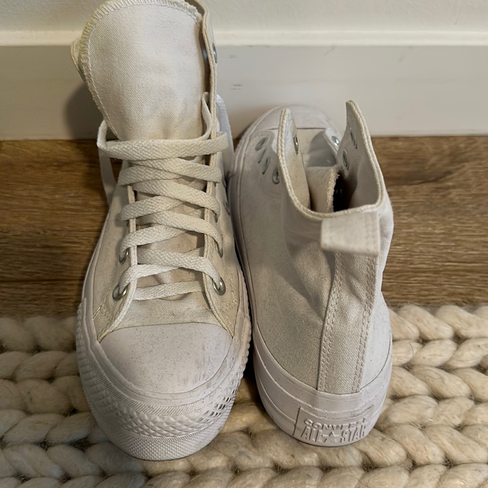 All White Converse